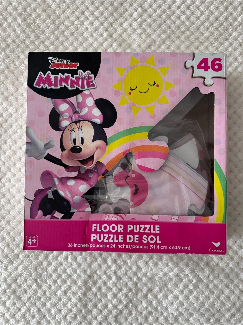🧩🆕Disney Junior Minnie Mouse 46-Piece Giant Floor Puzzle 🩷